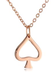 Samantha Faye "Casino "Spade Pendant Necklace, 18"