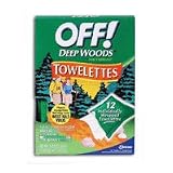 Off Deep Woods Insect Repellent Towelettes - 12 ea