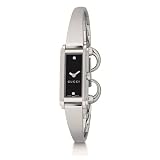 Gucci Womens YA109518 G-Line Black Dial Two Di