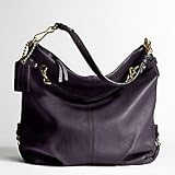 Coach Large Leather Brooke Hobo Handbag Eggplant Purple 14141