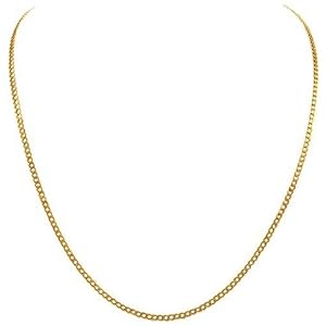 14k Yellow Gold 2.7mm Cuban Chain Necklace, 18 by