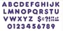 Purple 2" Casual Ready Letters�