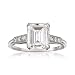 C.1950 Vintage 2.52 ct. t.w. Diamond Ring In Platinum. Size 6.5