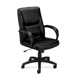 basyx by HON HVL161 Executive Mid-Back Chair, Black