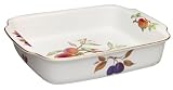 Royal Worcester Evesham Gold Porcelain 15 x 11-3/4-Inch Rectangular Handled Dish