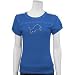 Detroit Lions Blue Ladies Studded Gal T-shirt