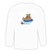 Long Sleeve T-shirt with raft, swimming, pool, innertube, bear, swim