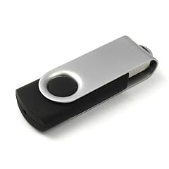 8GB Drehgelenk USB 2.0 High Speed gl�nzender USB-Stick (8GB, Schwarz)