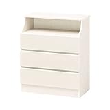 木製シンプルチェスト/タンス 白 【CHESCA】チェスカ