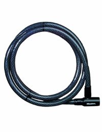 CABLE LOCK -- 6' CABLE -- 7/16 DIAM W/ INTEGRATED KEYED LOCK