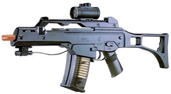 Airsoft M41GL Spring Rifle with Laser and Scope