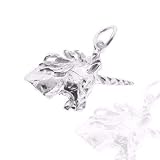 925 Sterling Silver Jewelry, Unicorn's Head Charm, Adjustable Fit, Plus Free Special Gift Pouch