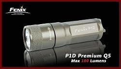 Fenix P1D-CE Black (Premium Q5 Edition), SuperBright 1XCR123A LED Flashlight (5 Output levels) - 180 Lumens