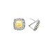 14K Yellow Gold and Sterling Silver Fashion Earrings