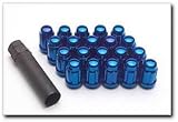 Gorilla Automotive 21133BL Small Diameter Acorn Blue 5 Lug Kit (12mm x 1.50 Thread Size) - Pack of 20
