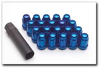 Gorilla Automotive 21133BL Small Diameter Acorn Blue 5 Lug Kit 12mm x 1.50 Thread Size - Pack of 20