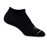 Thorlo Thin Cushion Micro-Mini Crew Tennis Socks with THORiLONi and CoolMaxi - Black - T1CCU
