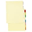 Insertable Tab Indexes, Clear Reinforced, 11" x 8-1/2", Buff, 8 Clear Tabs WLJ54312