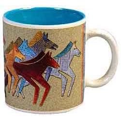Laurel Burch Native Horses Coffee Mug by Clearly Charming