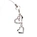 Hand Crafted Cellular Phone Charm - Heart w/1 Heart - Multi-color