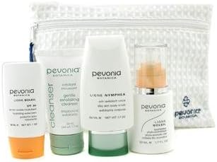 Your Skincare Solution Safe Sun Face & Body Set: Mist 50ml + Sunscreen 30ml + Body Scrub 50ml + Cleanser 50ml + Bag - Pevonia Botanica - Sun Care - Face - 4pcs+1bag