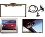 Crime Stopper Full Frame License Plate Camera Kit with Universal 3.5" Color LCD Monitor - Chrome