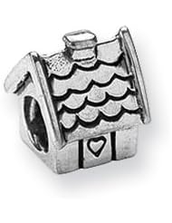 House Charm in Silver for 3mm Charm Bracelets