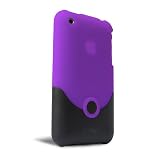 IFROGZ iphone3g-fl-prp-blk Frosted Luxe Case for iPhone 3G/3GS  (Purple/Black)