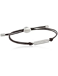 Fossil Glitz Bar Leather Chocolate Bracelet