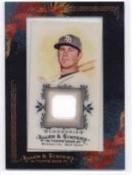 2009 Topps Allen and Ginter Relics #EL Evan Longoria JSY - Tampa Bay Rays (Piece of Authentic Jersey or Material)(Baseball Cards)