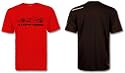 Ferrari Outline Car T-Shirt in Black & Red