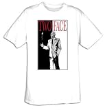 : Batman TWO FACE Adult White Superhero T-shirt