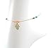 Sexy Hamsa Hand Charm & Beads Gold Ankle Bracelet for Good Luck - Ankle Bracelets for Women Gold Tone