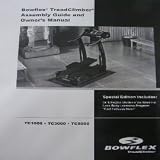 BowFlex Treadclimber Owners Manual TC 1000 TC 3000 TC 5000