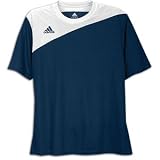 adidas Boys 8-20 Youth Sereno Short-Sleeve Jersey,New Navy, White,Medium