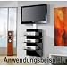 VCM Wandpaneel Xeno3 Schwarzlack / Schwarzglas
