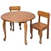 Kitchen: Small picture for Gift Mark Queen Anne Round Table & Chair Set Natural