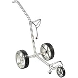 3 Wheel Golf Designer Edelstahltrolley mit Gratisbag - 