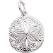 Rembrandt Charms Sand Dollar Charm, Sterling Silver