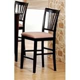 24 Inch Bar Stool (Set of 2) in Rich Cappuccino - Coaster