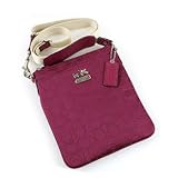 Coach Outline Signature Mia Swingpack Crossbody Messenger Bag Purse 44310 Berry