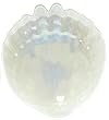 Large Glass Pearl White Oyster Shell Plate 12 1/2" x 11 1/4"