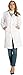 Dr. James Women’s Lab Coat for Medical Professionals, Classic Fit, Multiple Pockets, White US 8