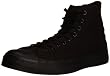 Converse Chuck Taylor Hi, Sneaker unisex adulto, Nero(Schwarz/black), 45 EU