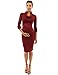 PattyBoutik Mama Cowl Neck Long Sleeve Maternity Dress