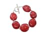 Oval Coral Bracelet