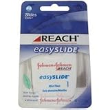 Johnson & Johnson reach easy slide mint floss, waxed - 40 yards/ pack, 4 pack