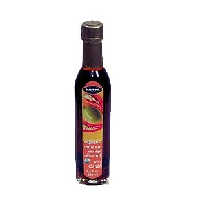 Mantova Organic Chili Flavored Extra Virgin Olive Oil 8.5 Oz by Mantova