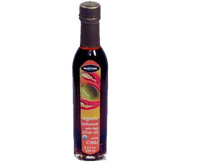 Mantova Organic Chili Flavored Extra Virgin Olive Oil 8.5 Oz by Mantova