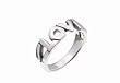SilverBin Sterling Silver High Polish Cutout Love Small Band Ring